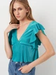 Топ женский Pull & Bear 5474398500 S Зеленый (KC1000000037614) - изображение 4