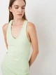 Платье короткое летнее женское Pull & Bear 4393358526 L Салатовое (KC1000000037529) - изображение 4