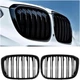 Решітки радіатора BMW X4 G02 LCI (2019-2021) у стилі М-чорні глянсові дворегенерні ніздрі БМВ TechPro (LMBMGRX310) - зображення 1