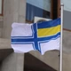 Флаг ВМС военно-морских сил Украины 90х60 см, двухсторонняя печать, id_1860 - изображение 2