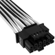 Кабель живлення 12+4pin PCIe Gen 5 12VHPWR 600W black/white Corsair (CP-8920333) - зображення 3