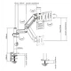 Кронштейн для монитора Gembird MA-DA1P-01 17-32" 9 кг - изображение 2