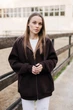 Утеплена зіп-худі Baby&Life пд11537 шоколадна 164 - изображение 3