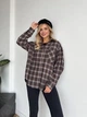 Жіноча фланелева сорочка у клітинку Uaclothes 48-52 Капучино (like35248-156681361) - изображение 2