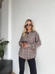 Жіноча фланелева сорочка у клітинку Uaclothes 48-52 Бежевий (like35247-156671361) - изображение 2