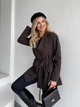 Жіночий піджак з плечиками та паском Uaclothes 42-44 Коричневий (like35224-156441349) - зображення 5