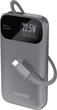 Powerbank Dudao K31 10000 mAh 22.5W Gray (6977196681990) - obraz 1