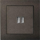 Розетка Liregus USB Charger Black (IUK-2-01_E/J) - зображення 1
