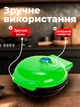 Вафельница для тонких вафель электрическая бутербродница сендвичница гриль мини вафельница с антипригарным покрытие Green - изображение 4