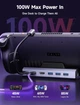 Док-станция JSAUX для Steam Deck/ROG Ally/Legion Go Dock, 6-в-1 HDMI 4K@120Hz, Gigabit Ethernet, USB-A и 100 Вт USB-C (HB0603S) - изображение 5