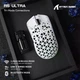 Бездротова мишка ATTACK SHARK R5 Ultra Карбонова PAW3950MAX, 42000 DPI, 8K White - зображення 5
