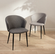 Krzesło do kuchni i salonu HOMLA 738098 LUJO 56.5 x 59 x 81 cm Ciemnoszare (5906496738098) - obraz 7