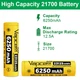 Аккумулятор 21700 Li-Ion Vapcell INR21700 F63 6250mAh, 12.5A, 4.2/3.6/2.5V, Gold - изображение 3
