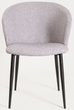 Krzesło do kuchni i salonu HOMLA 738081 LUJO 56.5 x 59 x 81 cm Szare (5906496738081) - obraz 2