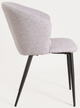 Krzesło do kuchni i salonu HOMLA 738081 LUJO 56.5 x 59 x 81 cm Szare (5906496738081) - obraz 3