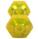 Гантель для фитнеса с TPU покрытием Zelart Jelly Urethane Coated Dumbbells TA-2946-7_5LB 1шт 3,4кг желтый - изображение 3