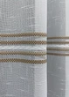 Тюль VR-Textil 1429т Кружево Лен Белый с коричневым 300х270 см (42-0256) - изображение 6