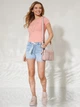 Набор сумка кросс-боди + кошелек женский Guess 543285679 Розовый (1159845105) - изображение 2