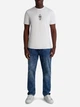 Футболка хлопковая длинная мужская Karl Lagerfeld 266801145 XL Белая с принтом (1159845414) - изображение 3