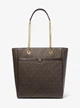 Набор сумка шоппер + кошелек женский Michael Kors 159408988 Коричневый (1159845167) - изображение 3