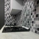 Стеновые панели ПВХ Серая мозаика Квадраты геометрия 960*480мм для стен кухни ванны - изображение 11