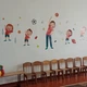 Наклейки на стіну Урок фізкультури діти м'ячі спорт Декор для школи Набір ХL 1100х1500мм глянець - зображення 4