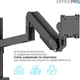 Настільне кріплення для монітора OfficePro MAH751B 24-57" 2~27 кг Black - зображення 8