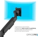 Настільне кріплення для монітора OfficePro MAH751B 24-57" 2~27 кг Black - зображення 17
