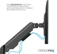 Настільне кріплення для монітора OfficePro MA451B із пружиною 17-40" 2~12 кг Black - зображення 6