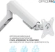 Настольное крепление для монитора OfficePro MA451W с пружиной 17-40" 2~12 кг White - изображение 8