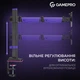 Настільне кріплення для монітора GamePro MAG101V RGB 17-40" 2-12 кг Black/Violet - зображення 5