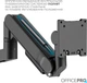 Настільне кріплення для монітора OfficePro MAH821B з газліфтом 24-57" 2~27 кг Black - зображення 20