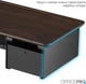 Столик для ноутбука/монитора Officepro MR177DW Dark Wood/Black - изображение 14