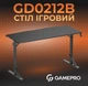 Компьютерный стол GamePro GD212B 1360x600 мм Black - изображение 3