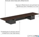 Столик для ноутбука/монитора Officepro MR177DW Dark Wood/Black - изображение 12