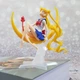 Аниме фигурка Сейлор Мун сидящая на Луне 15 см, Sailor Moon коллекционная статуэтка - изображение 2