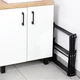 Suszarka na pranie Vilde pionowa rozsuwana z metalu czarna 94 cm (5904316472177) - obraz 5