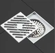Трап для душа квадратный с прямым отводом 100*100 Koer FD10-100x100-180 KR3413 - изображение 3