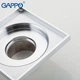 Душевой трап латунный хром 100*100 GAPPO G81052 - изображение 4
