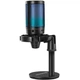 Игровой настольный стриминговый микрофон Defender Impulse GMC 600 USB RGB 1.8м Black (64660) - изображение 4