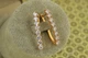 Серьги Xuping Jewelry дорожка с крупными белыми камнями 3,3 см золотистые - изображение 2