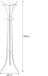Вішалка для одягу ModernHome by Multistore Біла (YLT-0603 WHITE) - зображення 4