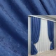 Комплект готовых штор VR-Textil Жаккард Мрамор Al1 № 442ш Синий 150х290 см 2 шт (30-182) - изображение 1