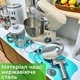 Кухонный комбайн 3в1 Rainberg RB-8088 Белого цвета Кухонная машина-тестомес на 6л с мясорубкой и блендером Планетарный миксер 3600Вт - изображение 5