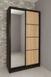 Шафа купе Mebel-Star дводверна з дзеркалом + комбі 120*240*60 Дуб Сонома\Венге Магія - изображение 1