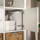 Стелаж з дверцятами ІКЕА KALLAX 77х147 см Білий (s99017186) - зображення 3