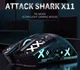 Профессиональная Беспроводная Игровая Мышь Attack Shark X11 6 режимов DPI до 22000 2.4 ГГц Wireless Bluetooth сенсор Pixart PAW3311 Type-C Аккумулятор до 200 часов игры Black - изображение 4