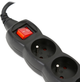 Listwa zasilająca Omega Listwa 3 m 5 gniazd Black (5907595411066) - obraz 4