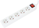Listwa zasilająca Omega Listwa 5 m 5 gniazd White (5907595437165) - obraz 1