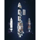 Конструктор дитячий Cosmic Rocket X23, Космічна ракета із 1099 елементів висота 47 см - зображення 4